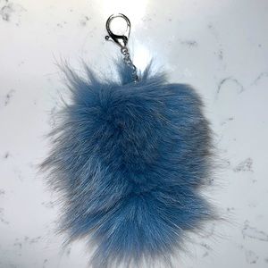 Pom pom fur keychain